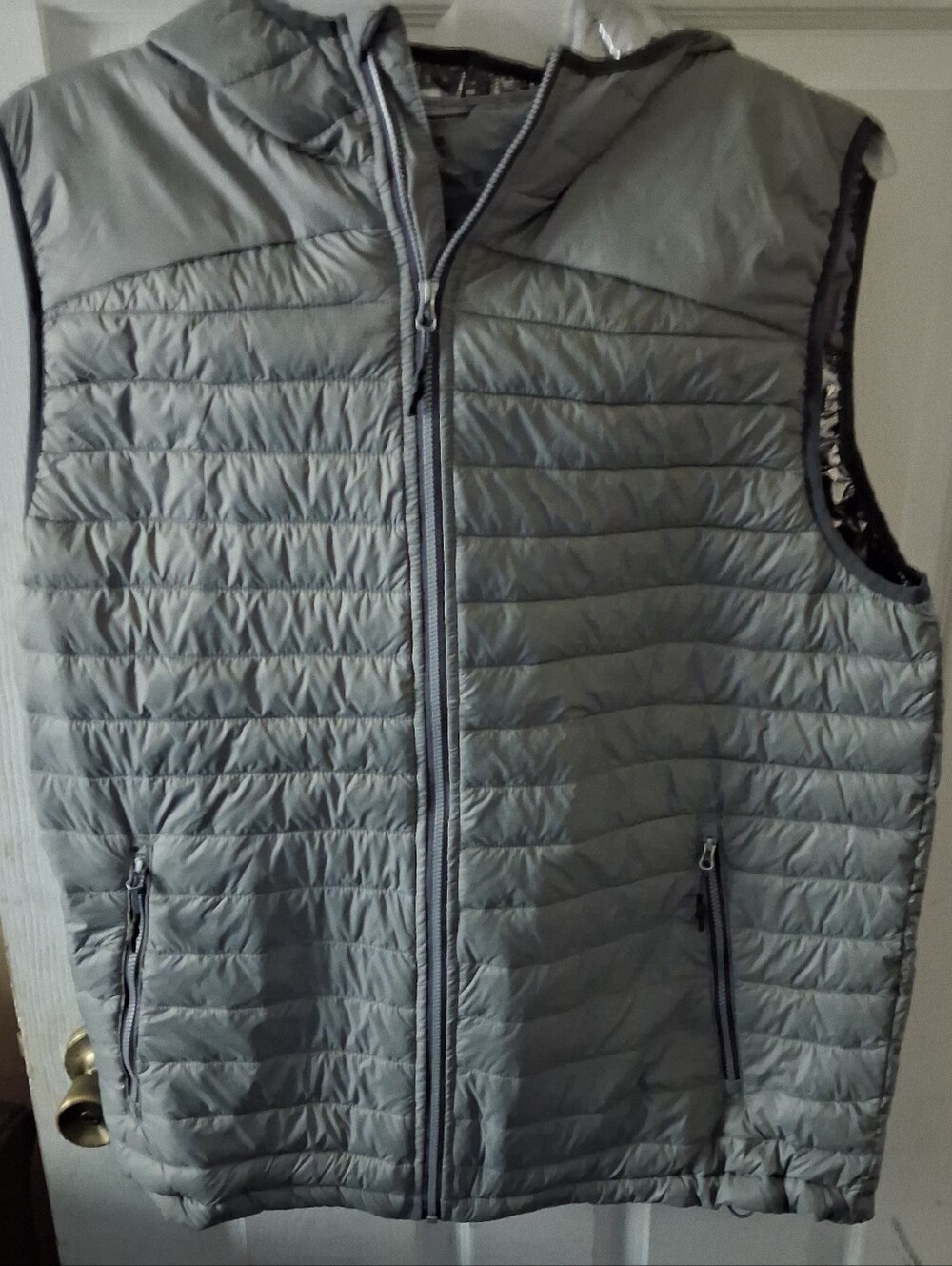 Elevate - Men's Gray Quarry Junction Packable Hooded Insulated XL Puffer Vest